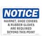 Signmission Safety Sign, OSHA Notice, 10" Height, Hairnet Shoe Covers & Rubber Sign, Portrait OS-NS-D-710-V-13193 - alternate 1